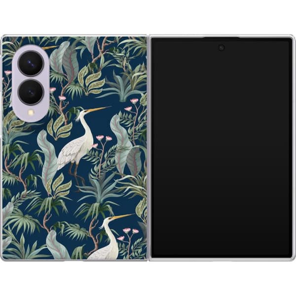 Kompatibelt Mobildeksel til Samsung Galaxy Z Fold8 Blå tranegård blå