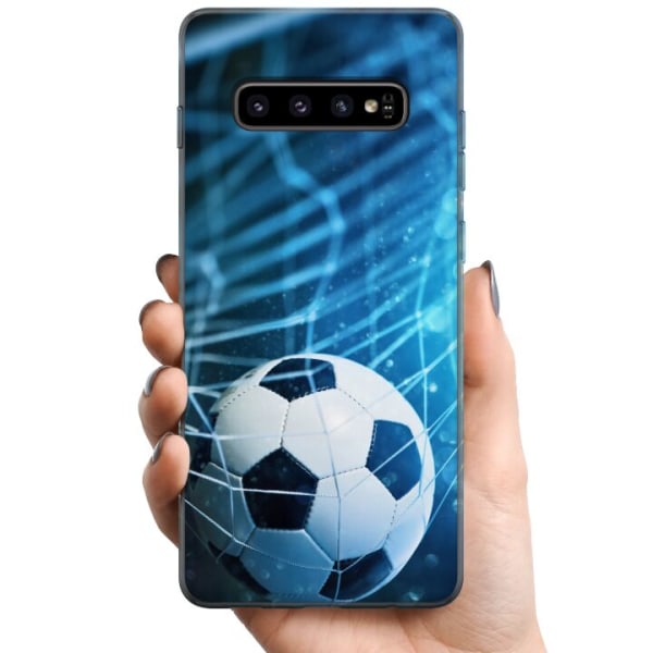 Samsung Galaxy S10+ TPU Mobilcover Fodbold