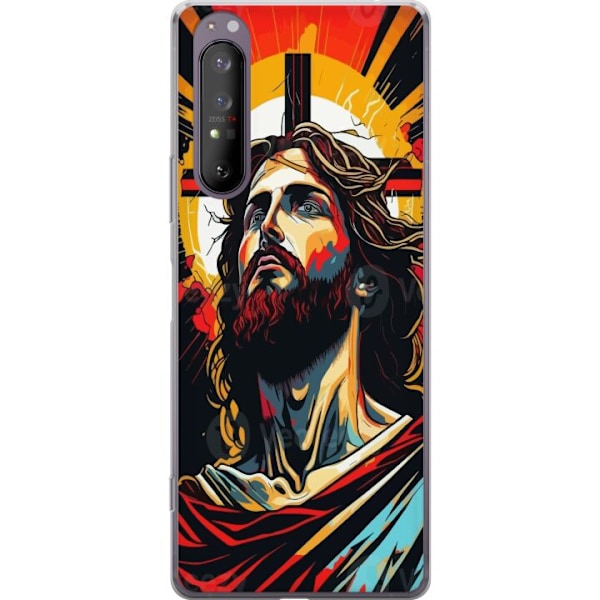 Sony Xperia 1 II Läpinäkyvä kuori Jeesus ja Kortti - uskonn