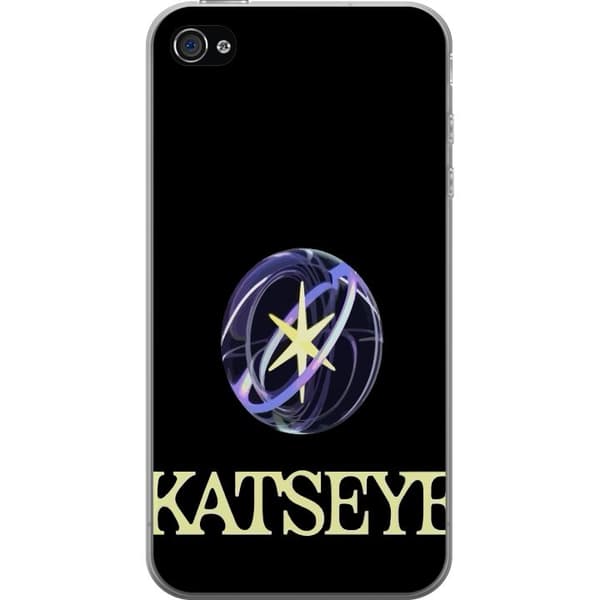 Kompatibelt Mobilskal till Apple iPhone 4s KATSEYE logotyp svart