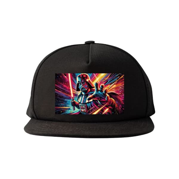 Snapback-lue svart one size