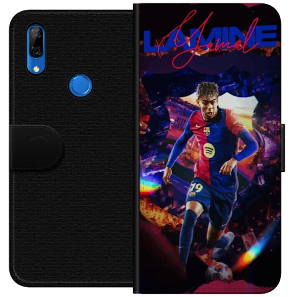Huawei P Smart Z Lompakkokotelo Yamal Rising Talent FC Barcelona Pelaaja Nuori Jalkapalloilija Suosittu Motiivi Urheilu Espanja Lahjakkuus