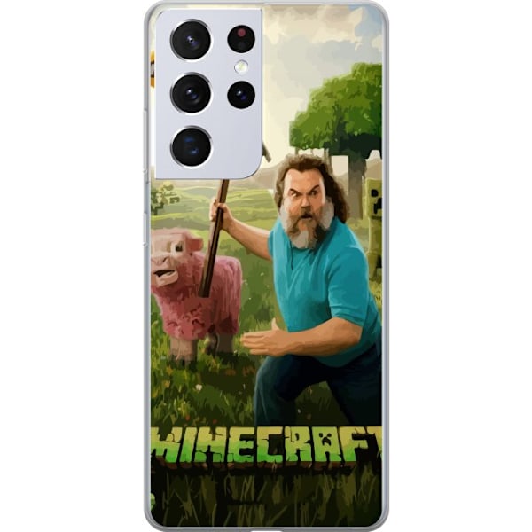 Samsung Galaxy S21 Ultra 5G Läpinäkyvä kuori A Minecraft Movie