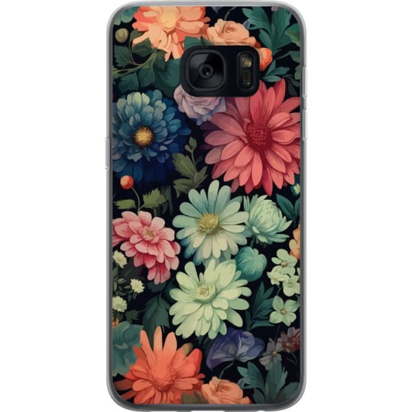 Samsung Galaxy S7 Genomskinligt Skal Blommor