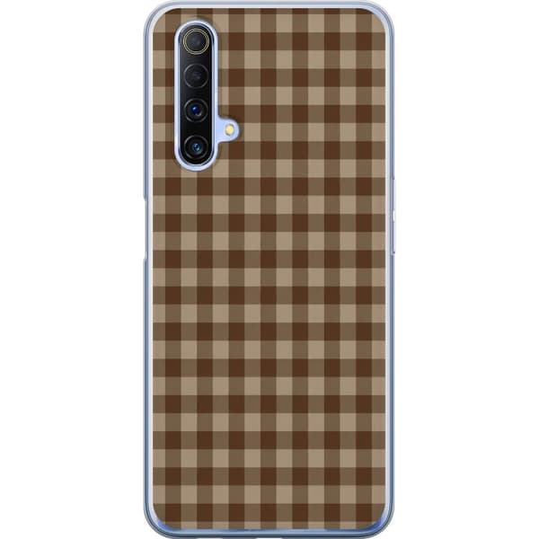 Kompatibelt Mobilskal till Realme X50 5G Bruna kafferutor brun