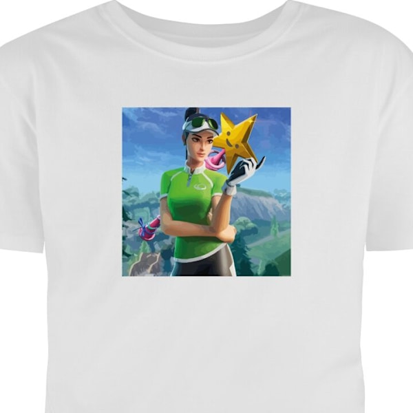 T-shirt til Voksen | Klassisk Voksen T-shirt Fortnite hvid XL