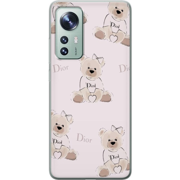 Xiaomi 12 Läpinäkyvä kuori Teddy Dior Vibes - ylellinen nal