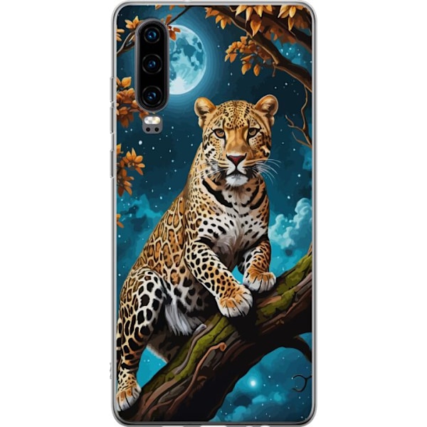 Huawei P30 Gennemsigtig cover Leopard