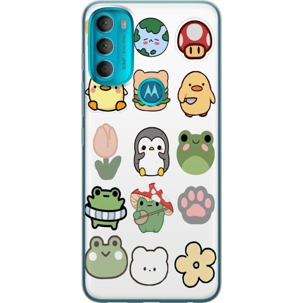 Motorola Moto G71 5G Gennemsigtig cover Kawaii Friends