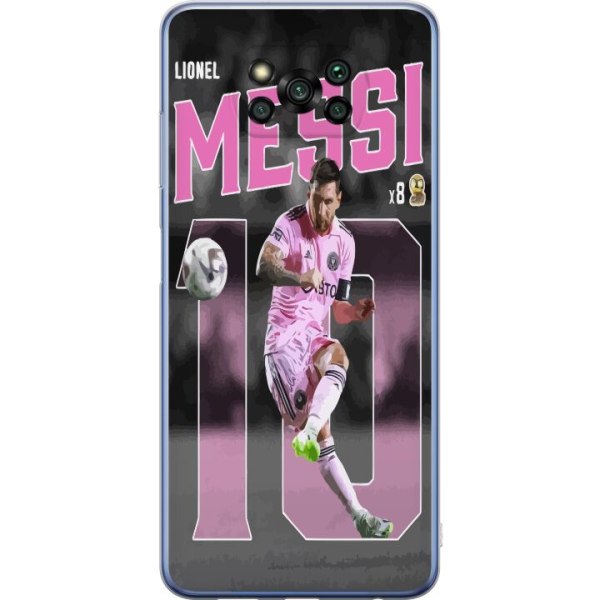 Xiaomi Poco X3 Pro Gennemsigtig cover Lionel Messi