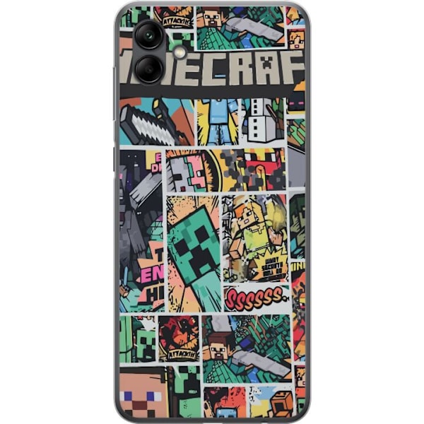 Samsung Galaxy A05 Genomskinligt Skal Minecraft Art