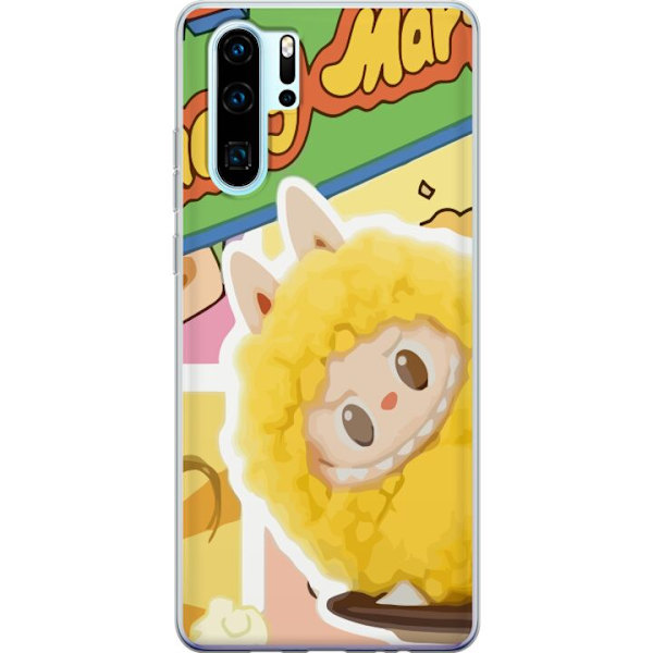 Huawei P30 Pro Läpinäkyvä kuori Labubu Wacky Mart Pop Mart -sarjan keräilyfiguuri Söpö Muotoilu Suosittu Teemalelu Sarja Luova Taidelelu