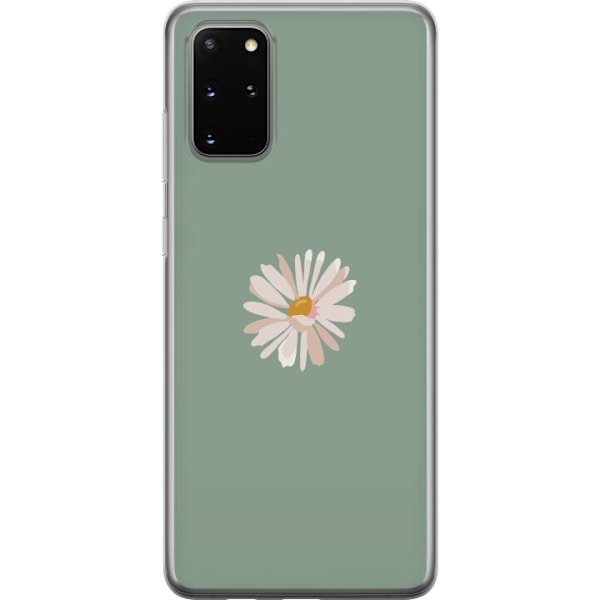 Samsung Galaxy S20+ Gennemsigtig cover Grøn Minimalblomst - s