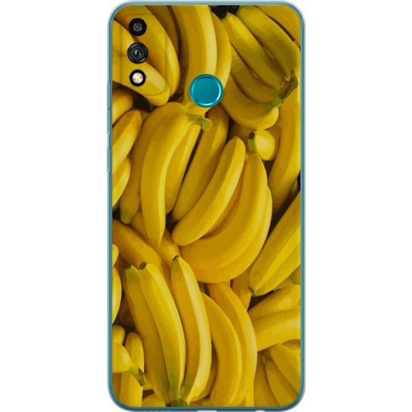 Honor 9X Lite Genomskinligt Skal Banana Pattern – lekfullt mönster med gula bananer