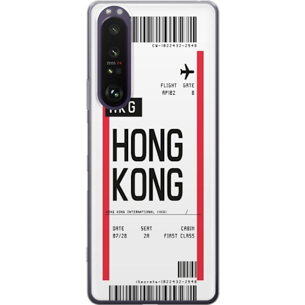 Sony Xperia 1 III Gennemsigtig cover Hongkong