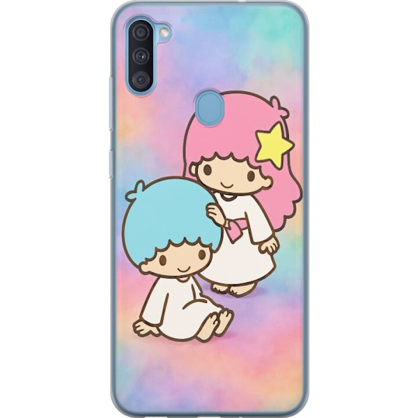 Samsung Galaxy A11 Läpinäkyvä kuori Kawaii Sanrio Kiki Lola Little Twin Stars