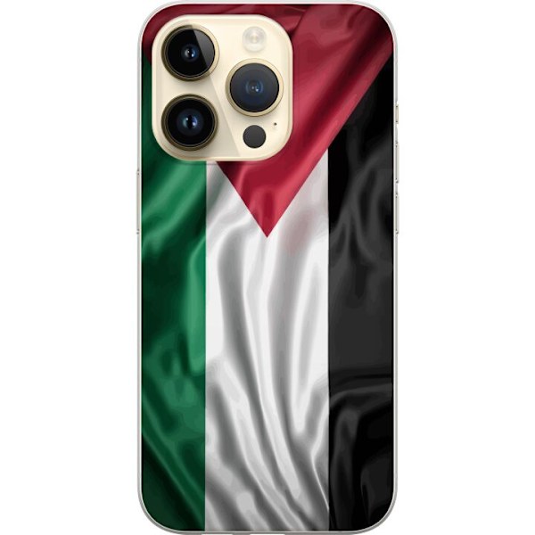 Apple iPhone 15 Pro Gennemsigtig cover Palestinaflaget – iko