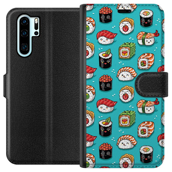 Huawei P30 Pro Tegnebogsetui Sushi