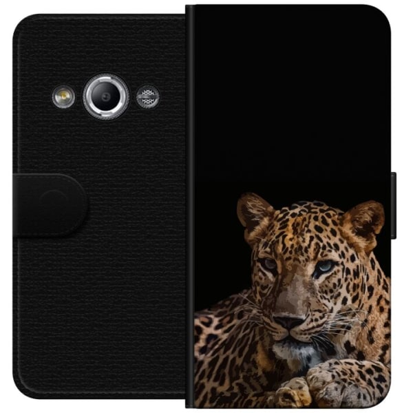 Samsung Galaxy Xcover 3 Lompakkokotelo Leopard