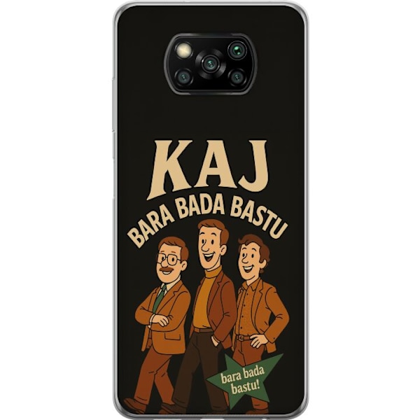 Xiaomi Poco X3 NFC Läpinäkyvä kuori Festivaali Kaj Bara Bad