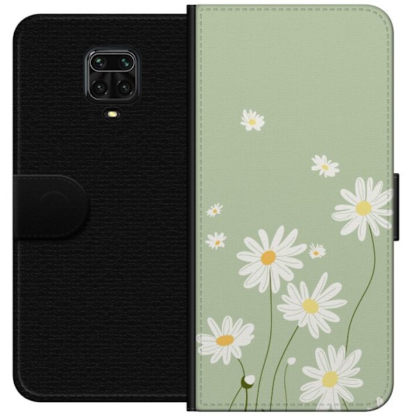 Xiaomi Redmi Note 9 Pro Plånboksfodral Prästkragar – blomm