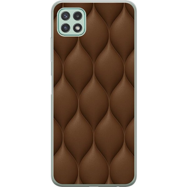 Samsung Galaxy A22 5G Genomskinligt Skal Cocoa Scales