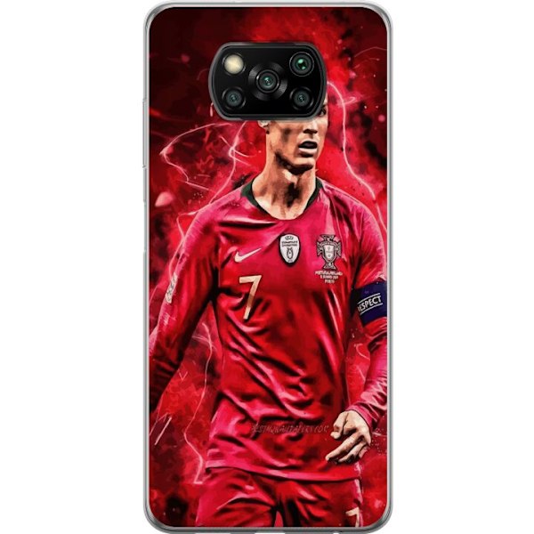 Xiaomi Poco X3 NFC Genomskinligt Skal Ronaldo Skills – CR7 Design för Äkta Supporters