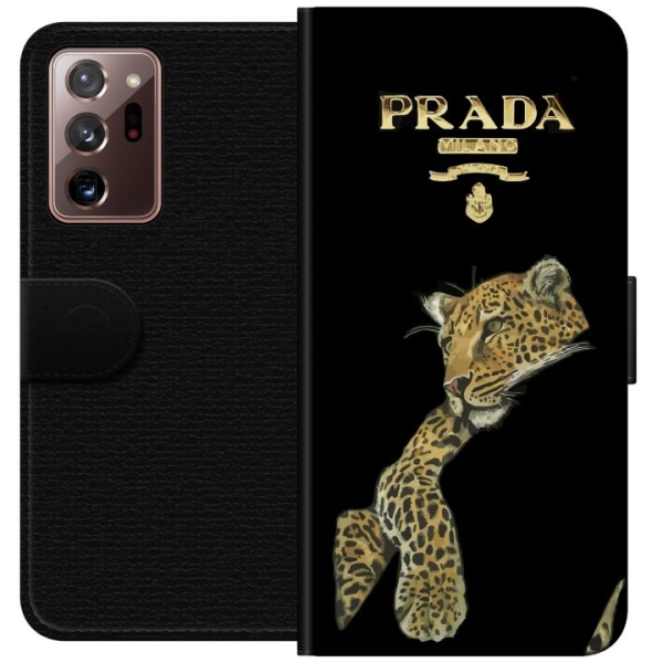 Samsung Galaxy Note20 Ultra Lompakkokotelo Prada Leopard