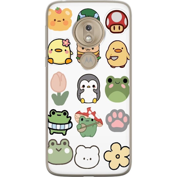 Motorola Moto G7 Play Läpinäkyvä kuori Kawaii Friends