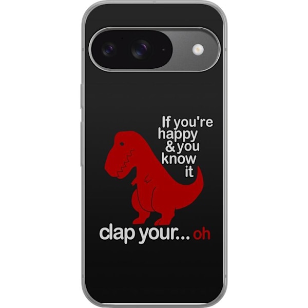 Google Pixel 9 Pro Gennemsigtig cover Dinosaur