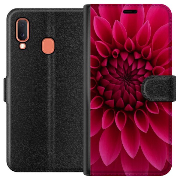 Samsung Galaxy A20e Tegnebogsetui Rosecore