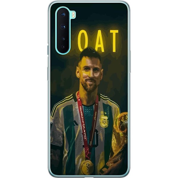 OnePlus Nord Läpinäkyvä kuori Vuohi Messi