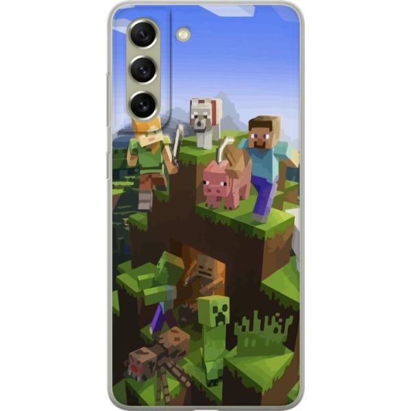 Samsung Galaxy S21 FE 5G Gennemsigtig cover Minecraft