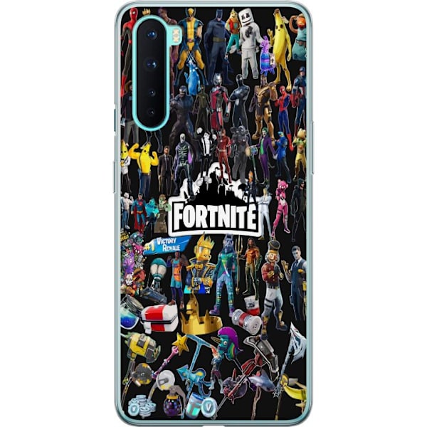 OnePlus Nord Läpinäkyvä kuori Fortnite