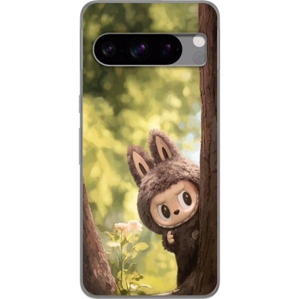 Google Pixel 8 Pro Läpinäkyvä kuori Labubu Graffiti Vibes – Katutaide hirviömuodossa