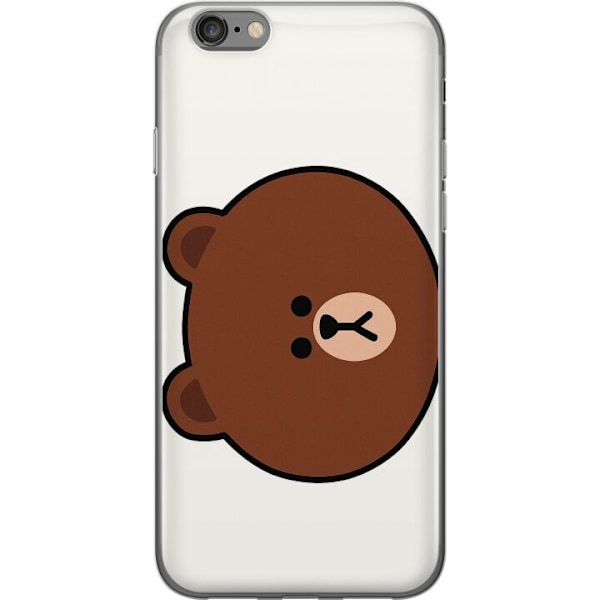 Apple iPhone 6s Läpinäkyvä kuori line friends brown