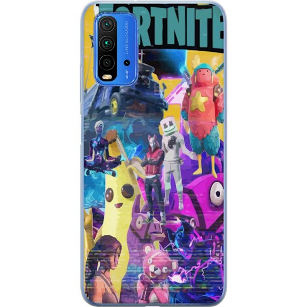 Xiaomi Redmi Note 9 4G Genomskinligt Skal Fortnite