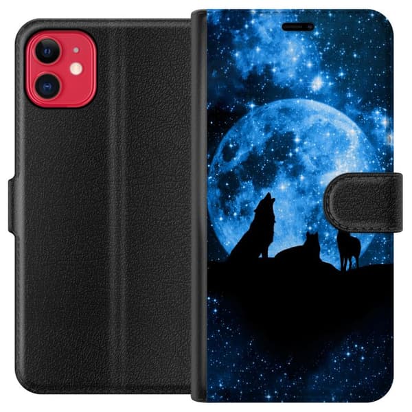 Yhteensopiva Lompakkokotelo Apple iPhone 11 Susi