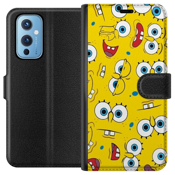 OnePlus 9 Lommeboketui SvampeBob Firkant