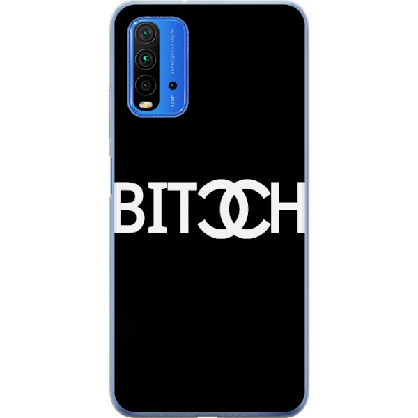 Xiaomi Redmi 9T Genomskinligt Skal Bitch Chanel Inspirerad Streetstyle Mode Textmotiv Trend Fashion Ikonisk Stil Urban Design