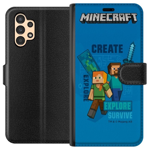 Samsung Galaxy A13 Tegnebogsetui Minecraft Huler