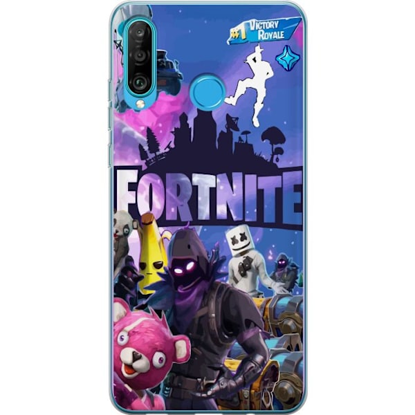 Huawei P30 lite Gjennomsiktig deksel Fortnite