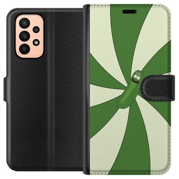 Samsung Galaxy A23 Tegnebogsetui Pickle Rick