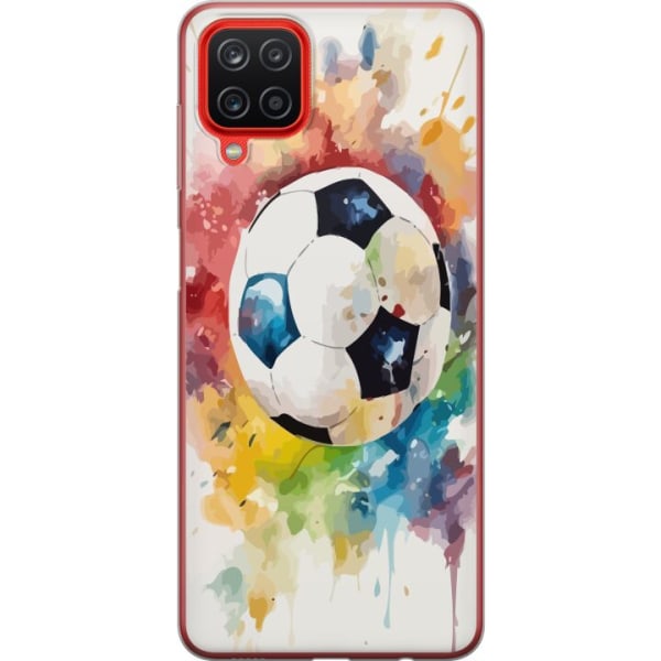 Samsung Galaxy A12 Gennemsigtig cover Fodbold