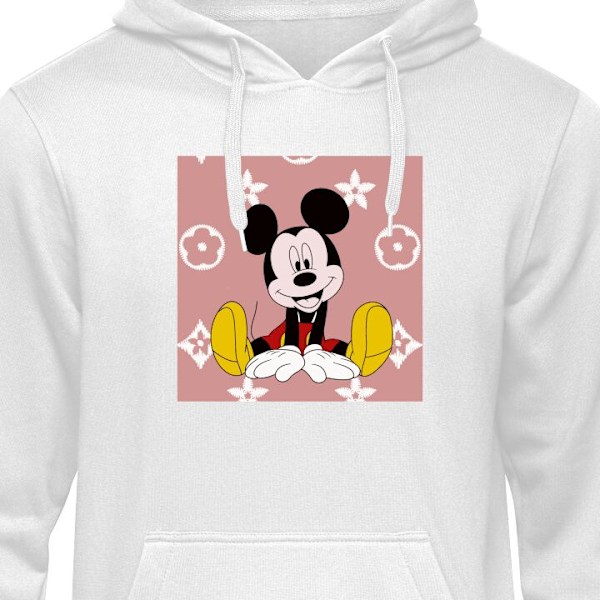 Huppari Aikuisille | Mukava Huppari Mickey Mouse valkoinen XL