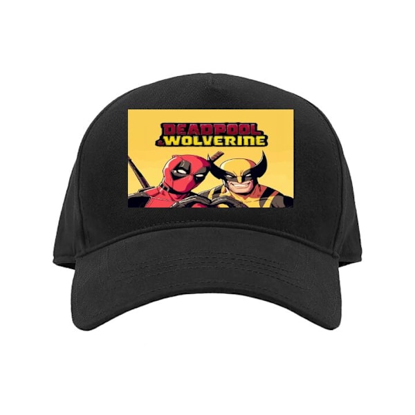 Keps för Vuxen | Klassisk Justerbar Keps Deadpool & Wolverine svart Vuxen