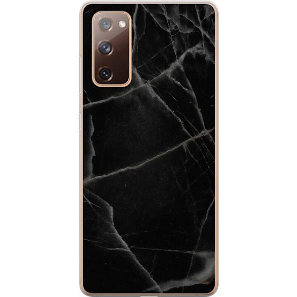 Samsung Galaxy S20 FE Genomskinligt Skal Svart marmor