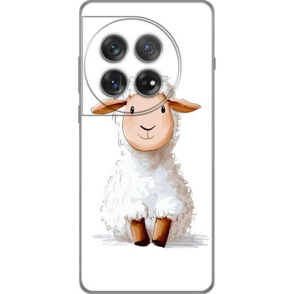 OnePlus 12 Läpinäkyvä kuori Suloinen Lammas - lasten ja vau