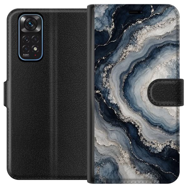 Kompatibelt Lommeboketui til Xiaomi Redmi Note 11 Nattagat blå