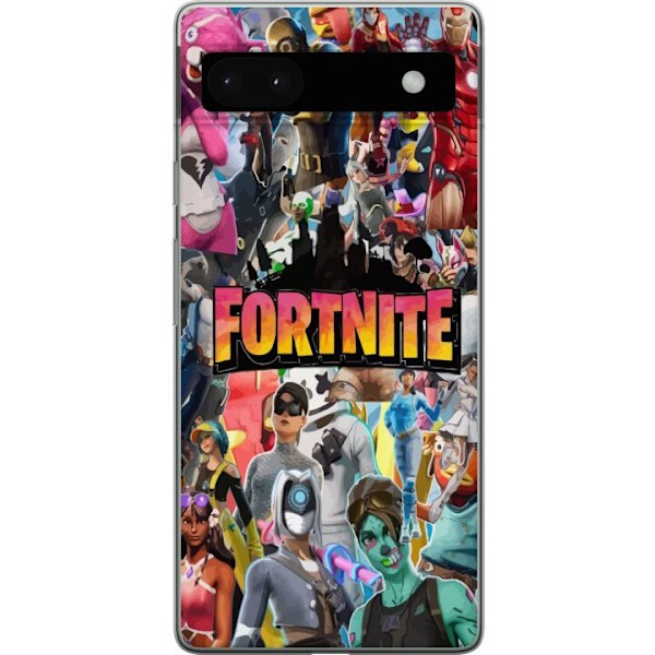 Google Pixel 6a Läpinäkyvä kuori Fortnite